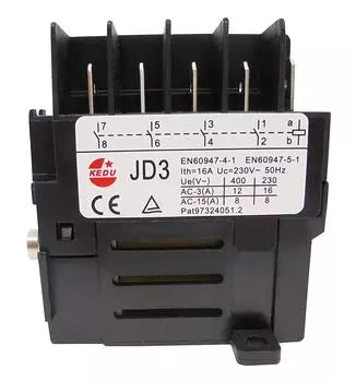 Реле переключения KEDU JD3, 16 А, 230 В, 10 контактов, для электроинструментов, реле защиты от перегрузки