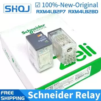 Реле Schneider RXM4LB2BD RXM4LB2P7 RXM4LB2F7 RXZE1M4C 4CO 3A 24VDC 230VAC 120VAC Совершенно новое и оригинальное реле Schneider