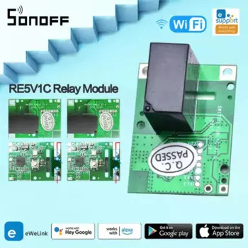 Релейный модуль SONOFF RE5V1C с поддержкой Wi-Fi, 5 в постоянного тока