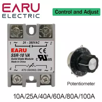 Реле напряжения EARUELECTRIC SSR AC24-380V