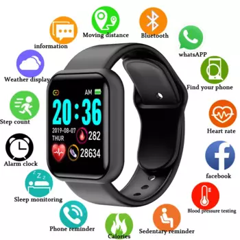 Reloj цифровые умные спортивные часы детские часы светодиодные электронные часы Bluetooth D20 фитнес женские детские наручные часы Montre