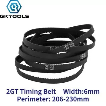 Ремень ГРМ GKTOOLS 2GT 6 мм черный