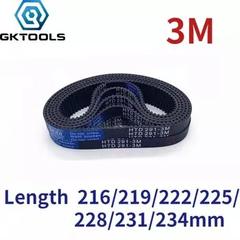 Ремень ГРМ GKTOOLS 3M резиновый черный 6/10/15 мм