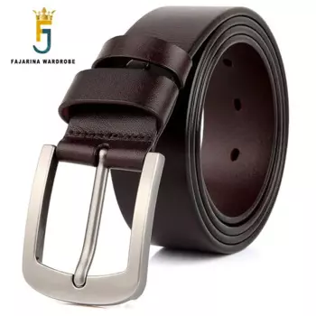 Ремень мужской из коровьей кожи, металлический, длиной 130 см