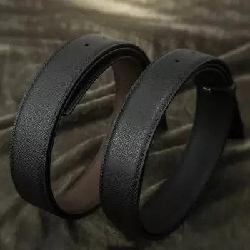 Ремень мужской из натуральной кожи, шириной 3,4 см