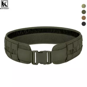 Ремень тактический KRYDEX 2 в 1 Мужской, модульный пояс с мягкой подкладкой для боевого оружия, сверхпрочный, для стрельбы, охоты, страйкбола, снаряжения