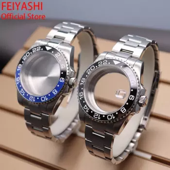 Ремешок для мужских часов, 40 мм, запчасти для часов Seiko Nh34 Nh35 Nh36 Miyota 8215 Eta 2824, механизм 28,5 мм, циферблат, мод Gmt-Master