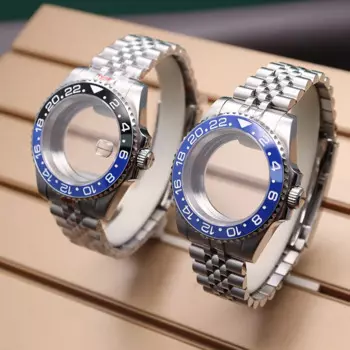 Ремешок для мужских часов, из стали, 40 мм, для Seiko NH34 NH35 NH36 NH38 Miyota 8215 Eta2824, циферблат 28,5 мм