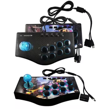 Ретро-контроллер для аркадных игр, Usb-джойстик для Ps2/Ps3/ПК/Android Smart Tv, встроенный вибратор, восемь направлений, джойстик