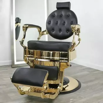 Ретро стильный King Beauty парикмахерский подлокотник для укладки волос классическая гидравлическая мебель для салона парикмахерское кресло
