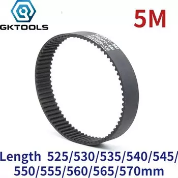Резиновый ремень ГРМ GKTOOLS, 5 м, черный, 10/15/20/25/30 мм