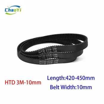 Резиновый ремень ГРМ HTD 3M черный 10 мм
