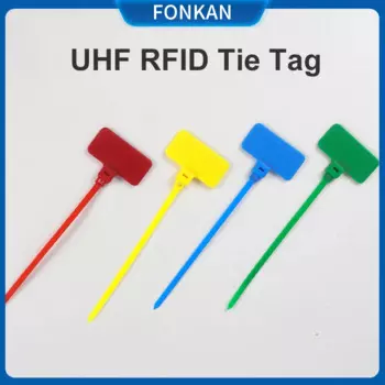 RFID-метка UHF, многоразовая кабельная стяжка из АБС-пластика, противометаллическая, длинная, стандартная метка для логистики управления UHF