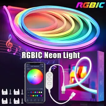 RGBIC неоновые светодиодные ленты Adiodo 1M 2M 3M 5M