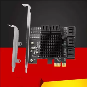 Riser PCI Express PCIE расширение SATA карта SATA контроллер Плата расширения PCIE X1 Gen3 10 порт SATA3.0 6 Гб Адаптер для майнинга ЧИА