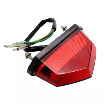 ROAOPP 3-цветный мотоцикл новый задний фонарь светодиодный задний сигнал поворота Подходит для Honda Yamaha