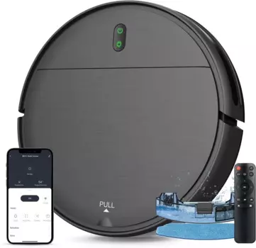 Робот-пылесос 2 в 1 с функцией влажной уборки, WiFi/App/Alexa