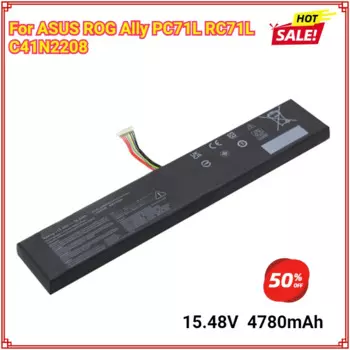 ROG Ally PC71L 15,48 В, 74 Втч, 4780 мАч, аккумулятор для игровой портативной серии ASUS RC71L, ручной аккумулятор ROG Ally PC71L C41N2208
