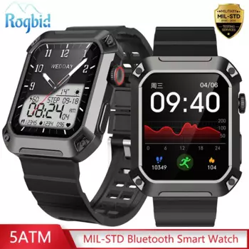 Rogbid S2 IP69K водонепроницаемые прочные Смарт-часы Militray MIL- STD Bluetooth Вызов уличные спортивные Смарт-часы мужские Холодостойкие