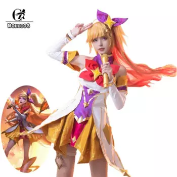 ROLECOS LOL Star Guardian Seraphine косплей костюм игры LOL Seraphine Косплей наряд на Хэллоуин Женский карнавальный костюм новая кожа