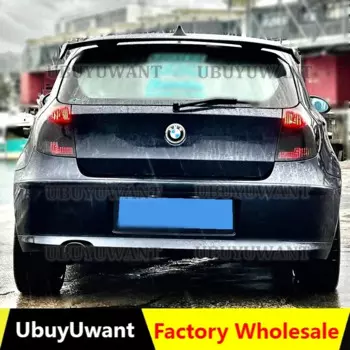 Спойлер на крышу для BMW 1 серии E81, E82, E87, E88 2004-2011, спойлер для заднего крыла из АБС-пластика, универсальный спойлер для хэтчбека из углеродного волокна