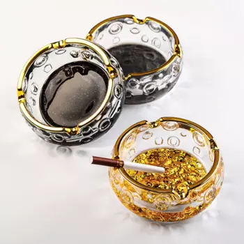 Роскошная пепельница из хрустального стекла, 1 шт.