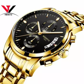 Роскошные мужские наручные часы Montre Homme 2019, деловые кварцевые мужские наручные часы ведущей марки, стальные водонепроницаемые с датой, мужские часы Relogios NIBOSI