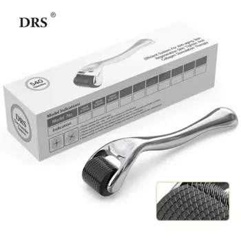 Роскошные Серебристые DRS 540 Дерма ролик микро игла мезотерапия 540 контактов ролик для ухода за кожей и роста волос с медицинской CE