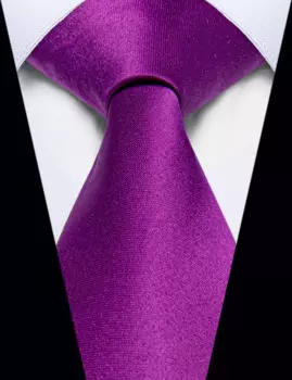 Роскошный дизайнерский галстук на молнии для мужчин, Шелковый однотонный фиолетовый мужской галстук, предварительно завязанный галстук для свадебной вечеринки, галстук для мужчин, подарки