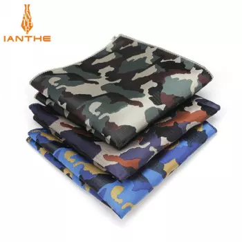 Роскошный мужской платок камуфляж Wowen Jacquard Hankies деловой винтажный Карманный квадратный искусственный 23*23 см