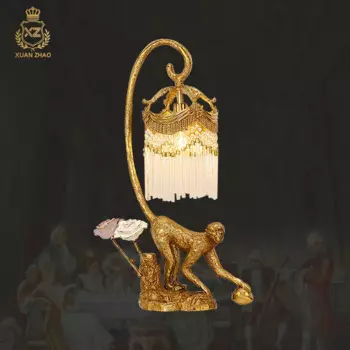 Royal Crown Медь Кристалл Ресторан Роскошный Золотой Ночник Отель Прикроватные Светильники Настольные Лампы Лампы