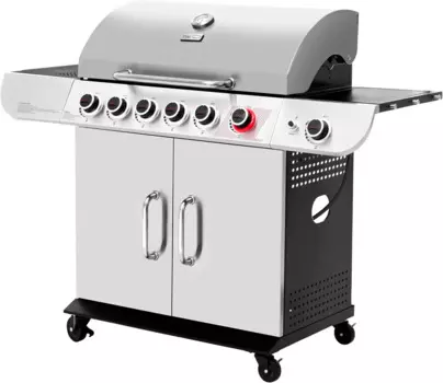 Royal Gourmet SG6002R 6-контактный пропановый гриль с горелкой Sear и боковой горелкой, газовый гриль в шкафу из нержавеющей стали с 71.0