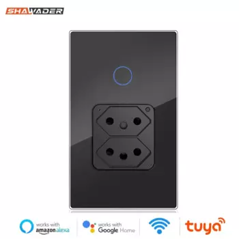 Розетка настенная, 20 А, с сенсорным датчиком и управлением через Tuya Alexa Google Home