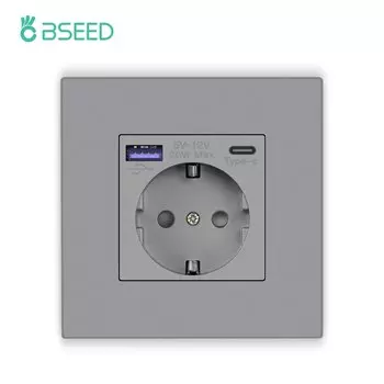 Розетка настенная BSEED 20 Вт с USB Type-C