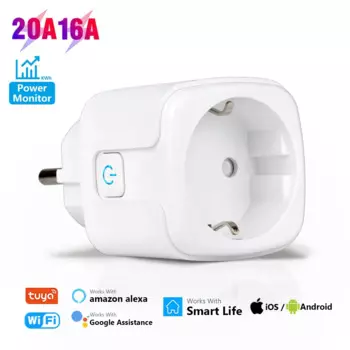Розетка сетевая с поддержкой Wi-Fi, 16 А/20 А