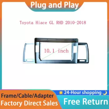 RSNAVI 10,1-дюймовый автомобильный радиоприемник для Toyota Hiace 2010-2018, специальный комплект отделки приборной панели, GPS-навигационная рамка, панель, ремонт автомобиля