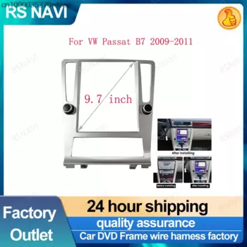 RSNAVI 9,7 дюймов радиоприемник подходит для Volkswagen VW Passat B7 2009-2011 стерео DVD-плеер установить объемный отделка панель аудио рамка