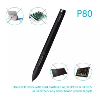 Ручка-стилус P80 для цифровых графических планшетов H420 K58 H58L 680S 680TF H610PRO 1060PLUS W58 DWH69 WH1409