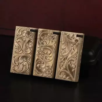 Ручная латунная гравировка, узкая машина, керосиновая зажигалка, шестисторонняя гравировка, шлифовка, аксессуары для курения, гаджеты