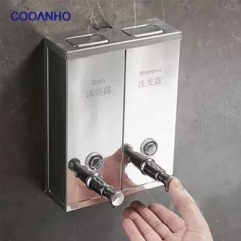 Двухкамерный ручной диспенсер для мыла COOANHO