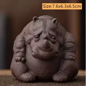 Ручная статуэтка слона из фиолетовой глины RI ONIY TEASET
