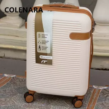 Ручной дорожный чемодан COLENARA из АБС-пластика + ПК, посадочный бокс, 20 дюймов, 24 дюйма, 28 дюймов, большой вместительный чемодан на колесиках, чемодан на колесиках