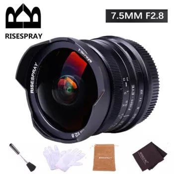 Ручной фиксированный объектив «рыбий глаз» 7,5 мм f2.8 II 190 ° для Sony E Canon Fuji OLYMPUS M3/4 Panasonic