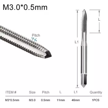 Ручной метчик XCAN M1-M3.5 HSS