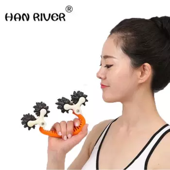 Ручной роликовый массажер для спины, талии, тела HANRIVER Moon rover, многофункциональный ролик