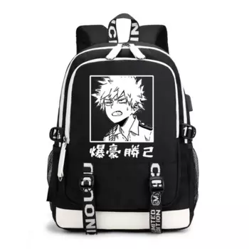 Рюкзак Bakugou с принтом героев аниме Моя геройская академия, школьные ранцы, вместительные сумки на плечо, сумки для ноутбука MHA для косплея, дорожные сумки 2021
