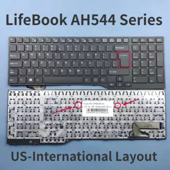 Русская клавиатура для Fujitsu LifeBook A357 A359 A514 A544 A555 A557 AH355 AH356 AH456 AH524 AH544 AH555 AH564 AH565 AH574 Series