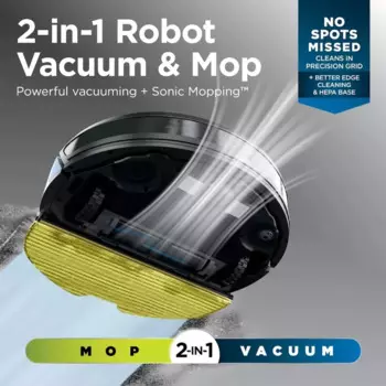 RV2610WA AI Ultra 2in1 Робот-пылесос и швабра с звуковой уборкой, Matrix Clean, Домашнее картографирование, Самопорожное основание без мешка HEPA,