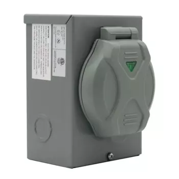 RV 30A электрическая розетка, 3-ядерный интерфейс зарядки сваи RV, зарядная свая 125 В переменного тока, поворотная крышка, электрическая розетка