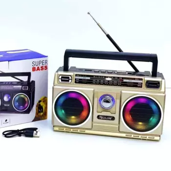 RX-750D портативные беспроводные Bluetooth колонки с дискотекой светильник, многофункциональные FM TV AM SW, 4 диапазона, радио, USB, TF, классический бумбокс